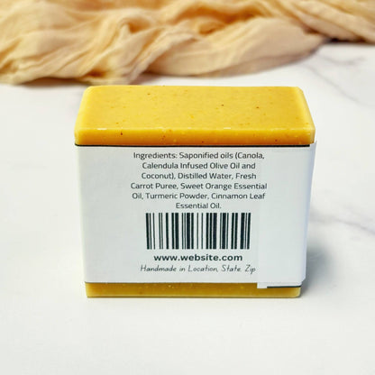 Private Label | Turmeric & Carrot Soap Bar