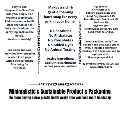 200 Eco Clean Tabs | Foaming Hand Soap | Bulk | No Label