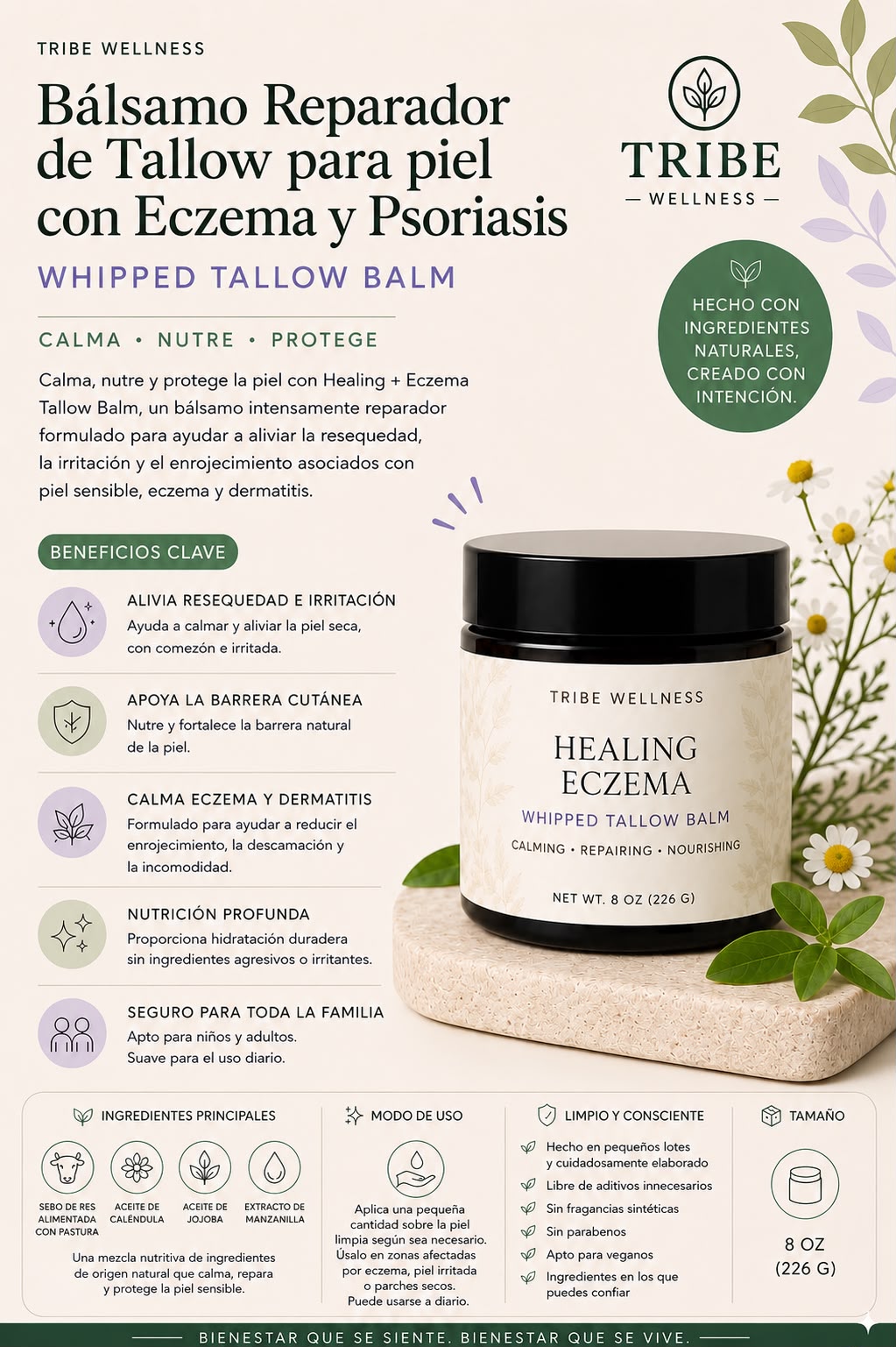 Healing Tallow-Eczema and Psoriasis
